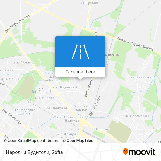 Карта Народни Будители