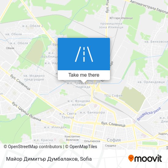 Майор Димитър Думбалаков map