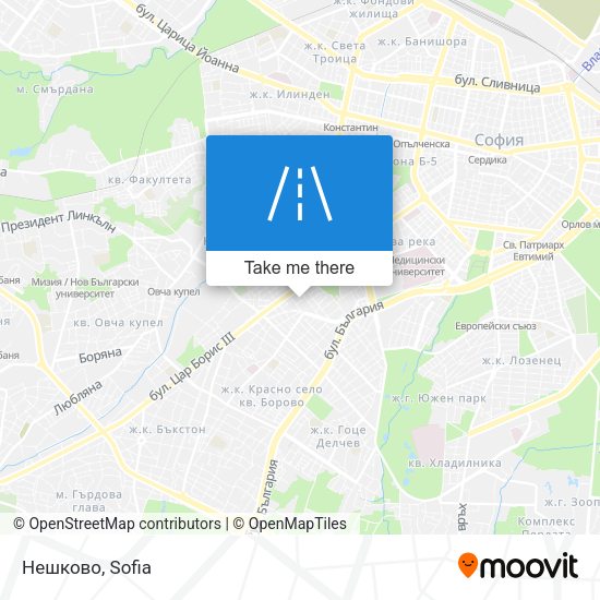 Нешково map