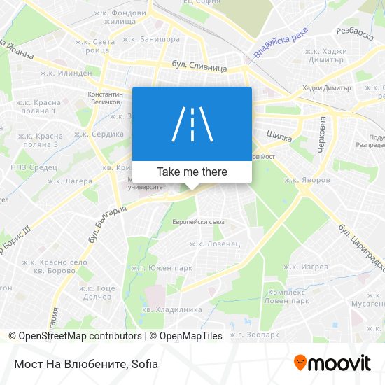 Карта Мост На Влюбените