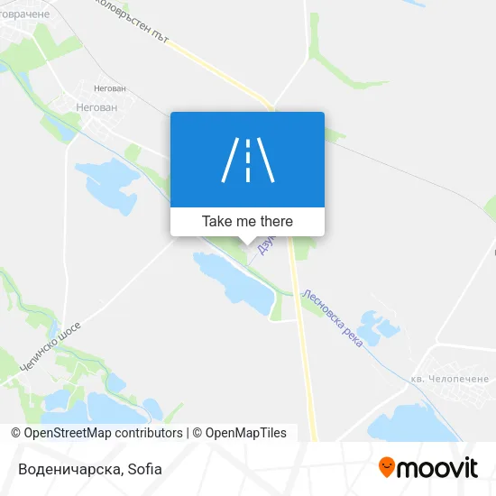 Карта Воденичарска