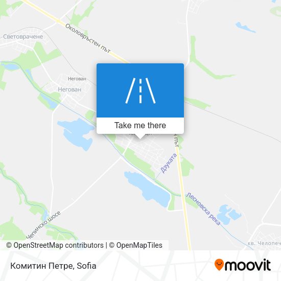 Карта Комитин Петре