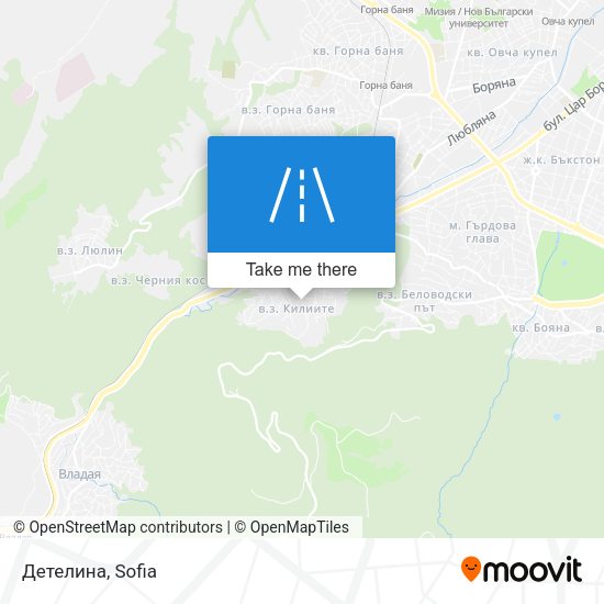 Карта Детелина