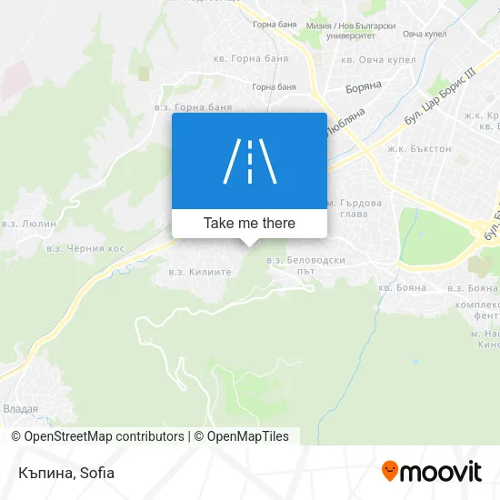 Карта Къпина