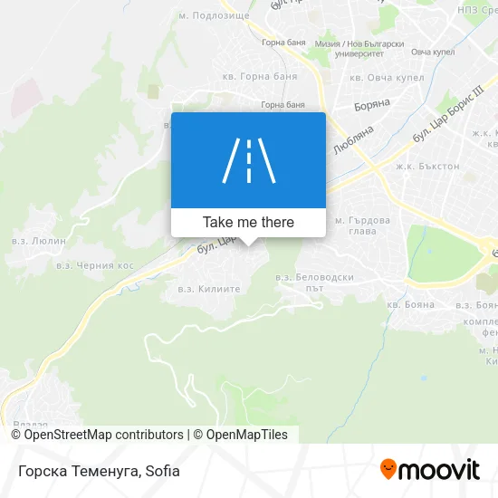 Карта Горска Теменуга