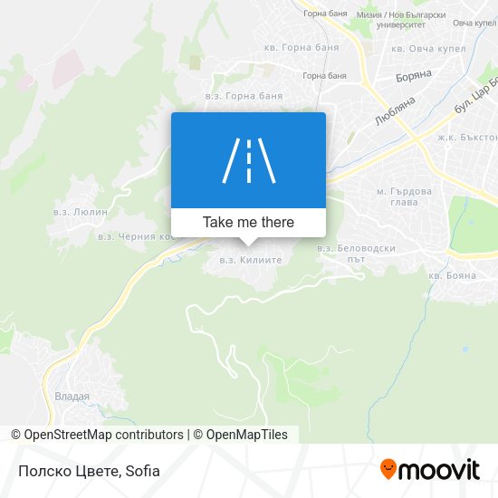 Полско Цвете map