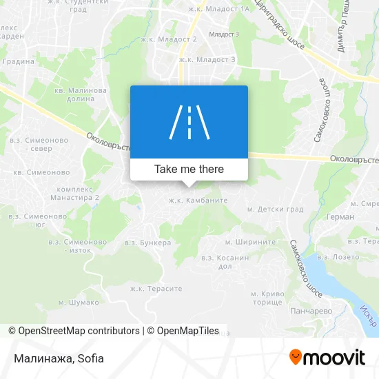 Малинажа map