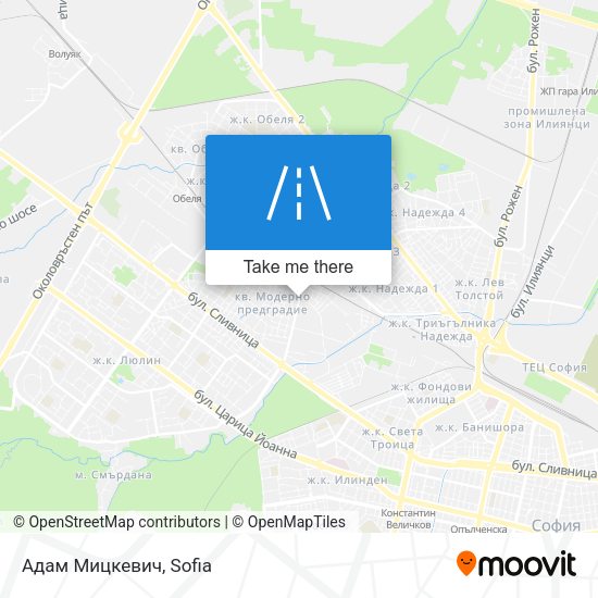 Карта Адам Мицкевич