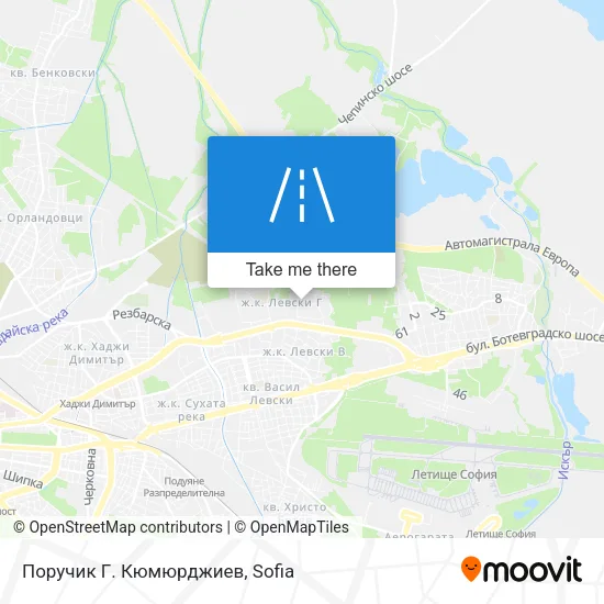 Карта Поручик Г. Кюмюрджиев
