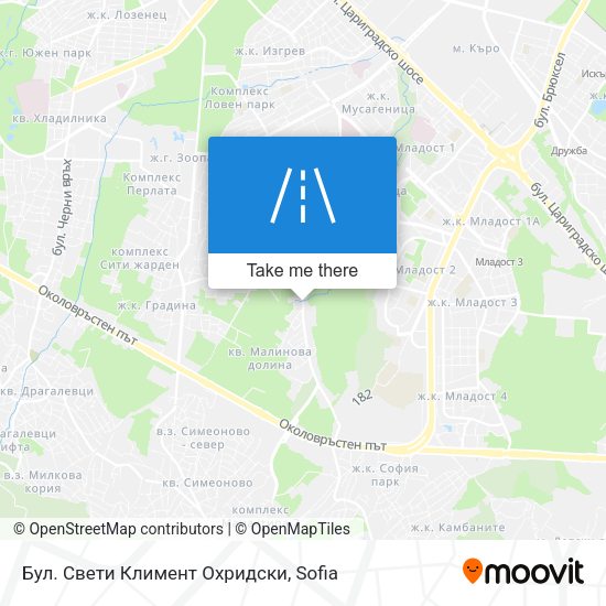 Бул. Свети Климент Охридски map