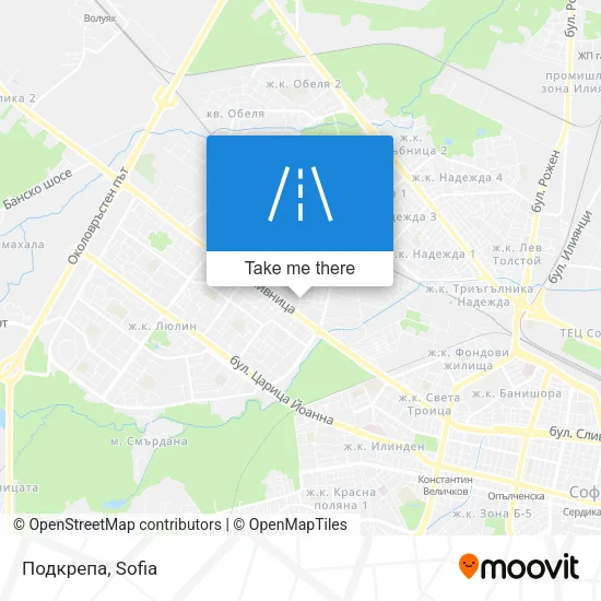 Карта Подкрепа