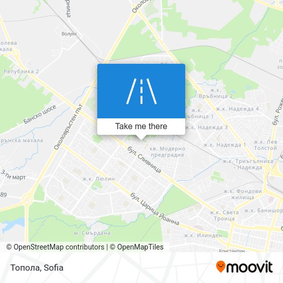 Топола map