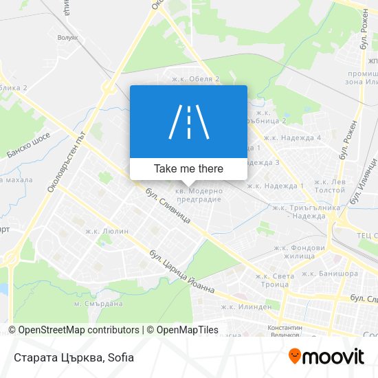 Карта Старата Църква