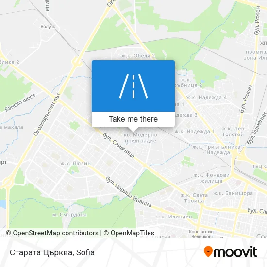 Карта Старата Църква