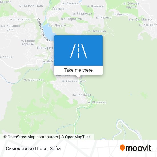 Самоковско Шосе map