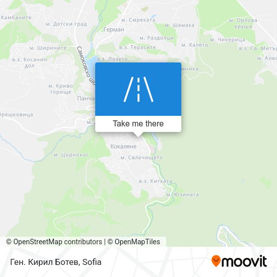 Ген. Кирил Ботев map