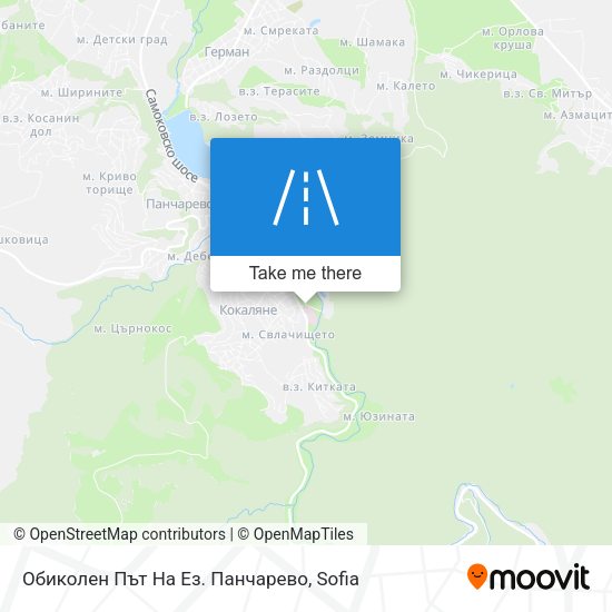 Обиколен Път На Ез. Панчарево map