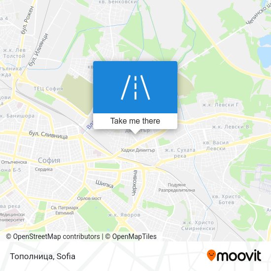 Карта Тополница
