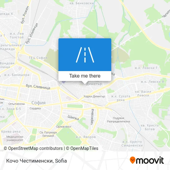 Карта Кочо Честименски