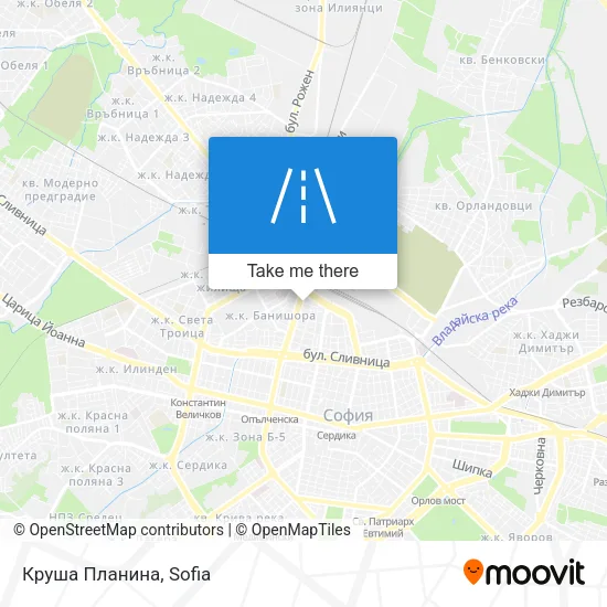Карта Круша Планина