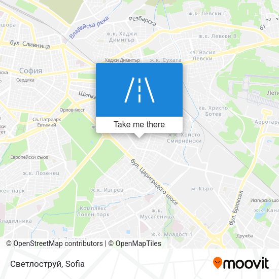 Светлоструй map