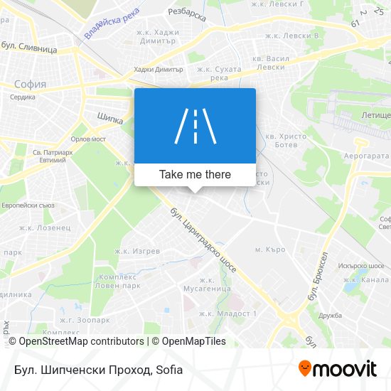 Бул. Шипченски Проход map