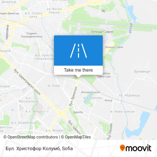 Карта Бул. Христофор Колумб