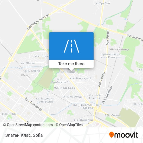 Златен Клас map