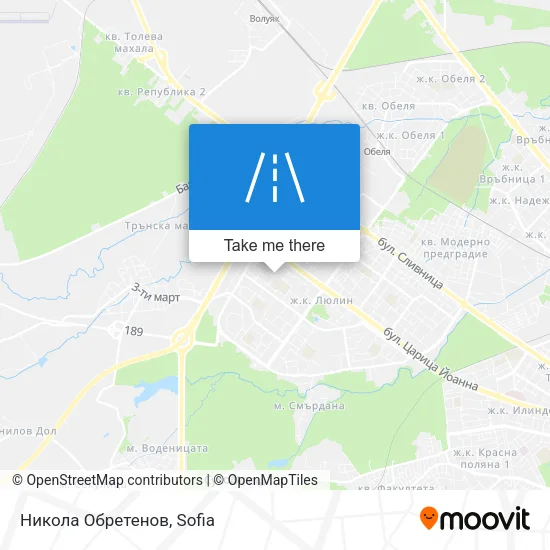 Карта Никола Обретенов