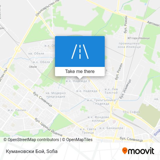 Кумановски Бой map
