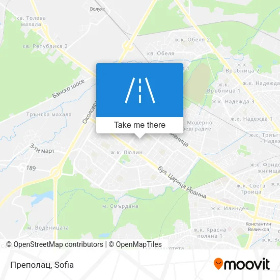 Карта Преполац