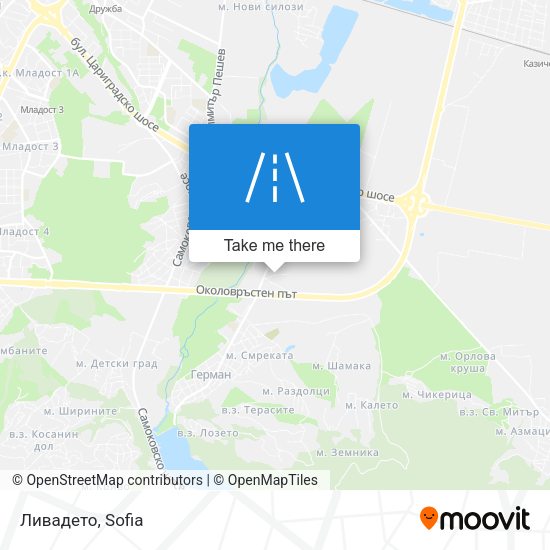 Ливадето map