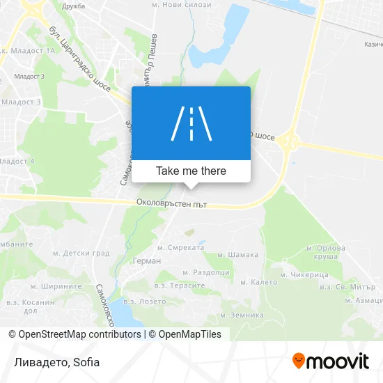 Ливадето map