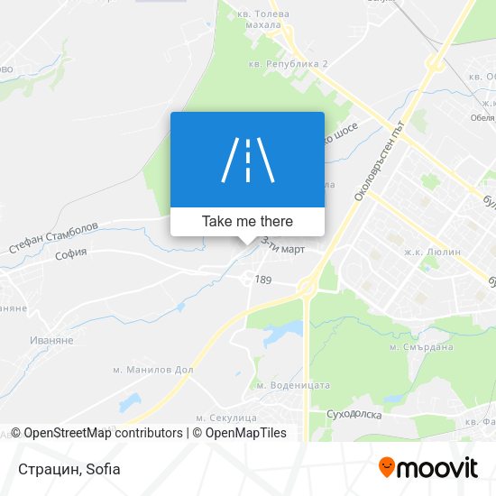 Страцин map