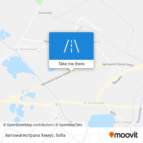 Карта Автомагистрала Хемус