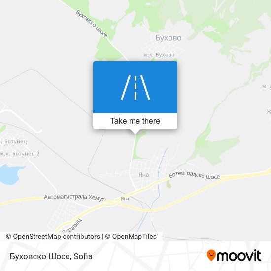 Карта Буховско Шосе