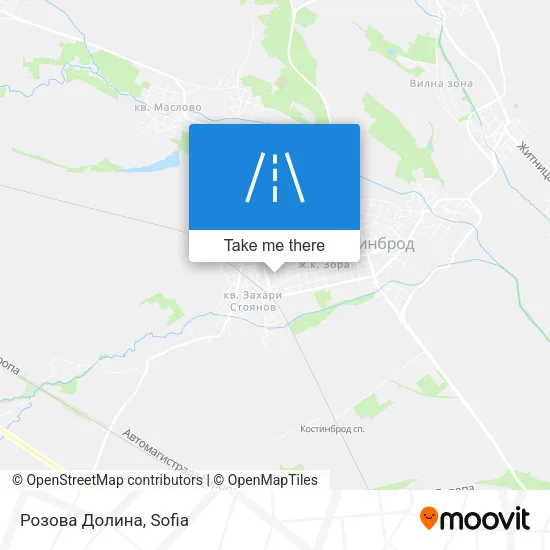 Карта Розова Долина