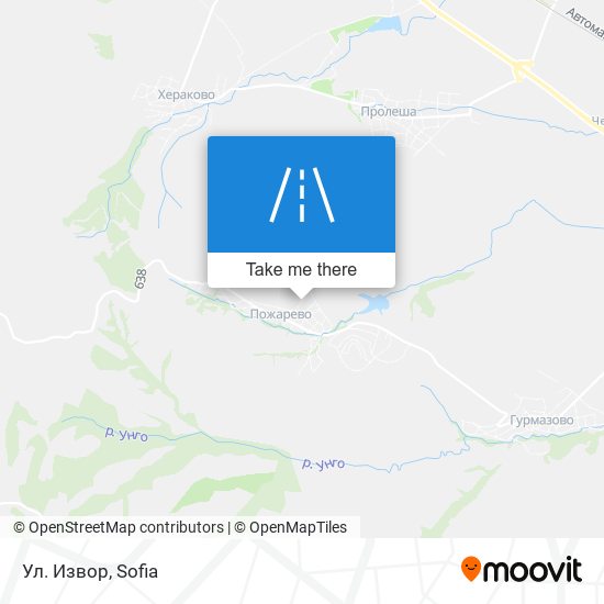 Ул. Извор map