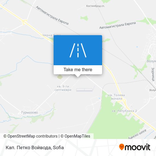 Карта Кап. Петко Войвода