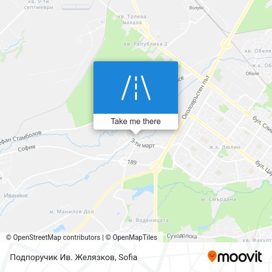 Карта Подпоручик Ив. Желязков