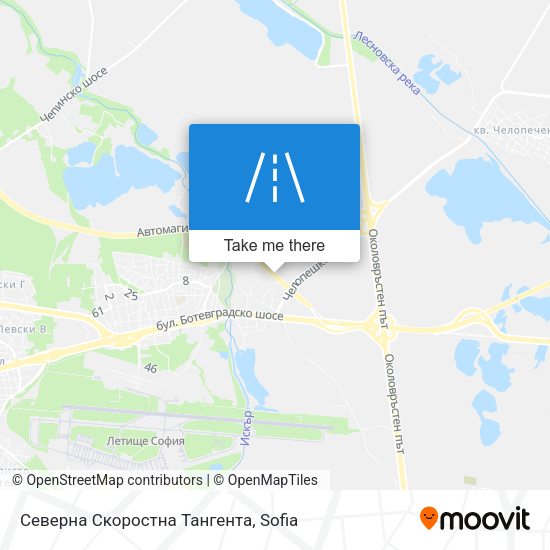 Северна Скоростна Тангента map