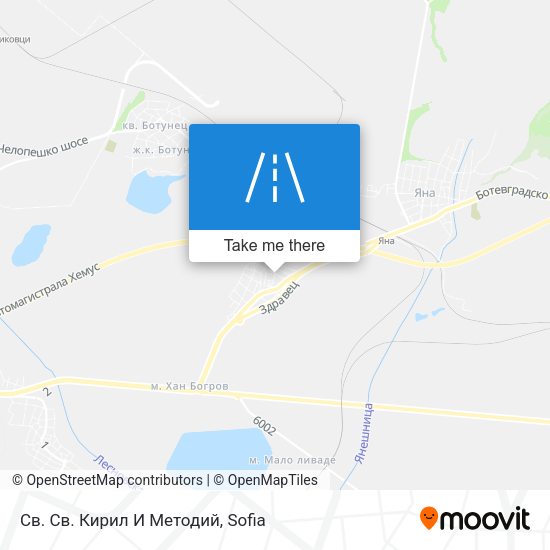 Св. Св. Кирил И Методий map