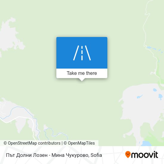 Път Долни Лозен - Мина Чукурово map
