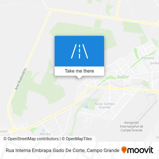 Rua Interna Embrapa Gado De Corte map