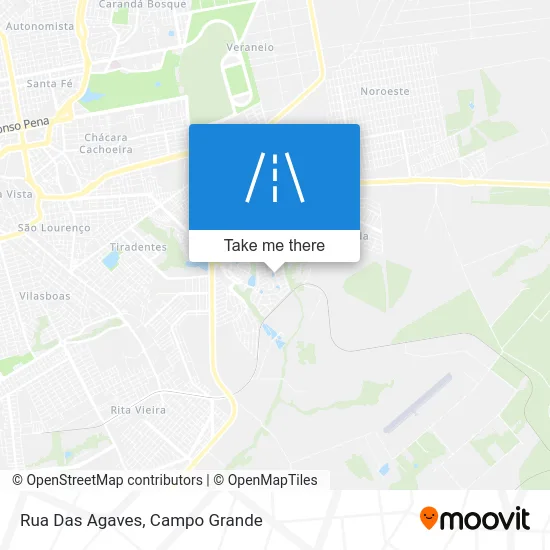 Rua Das Agaves map