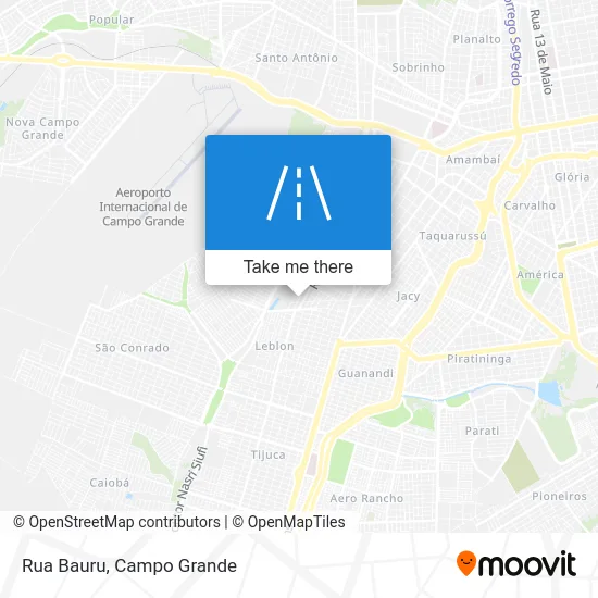 Rua Bauru map