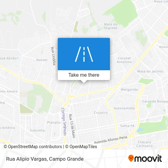 Rua Alipio Vargas map