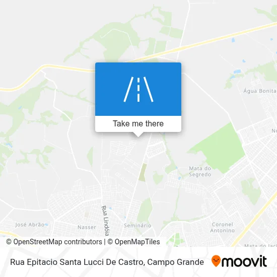 Rua Epitacio Santa Lucci De Castro map