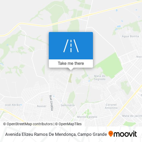 Mapa Avenida Elizeu Ramos De Mendonça