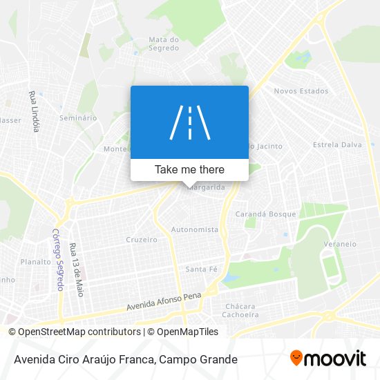 Avenida Ciro Araújo Franca map